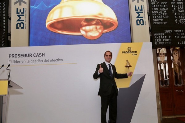 Prosegur Cash celebra por todo lo alto en bolsa las recomendaciones de grandes inversores