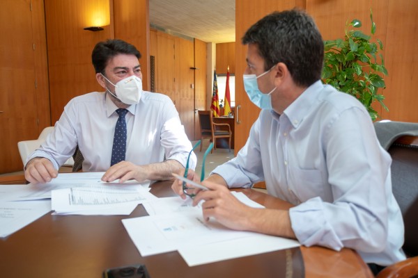 La Diputación promete una aportación de 4,2 millones en Alicante frente a la crisis de la covid