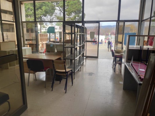 Comenca el trasllat del CEIP Vicent Marçà a les instal·lacions provisionals 