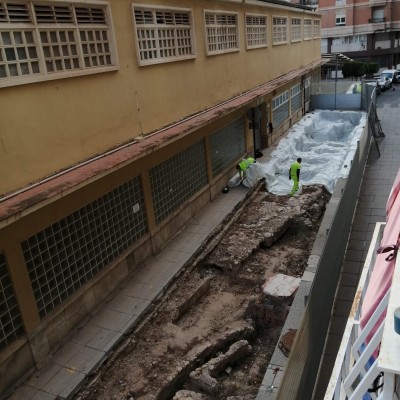 Fin del calvario de los restos del Mercado de Elche: en una semana estarán cubiertos para normalizar la zona