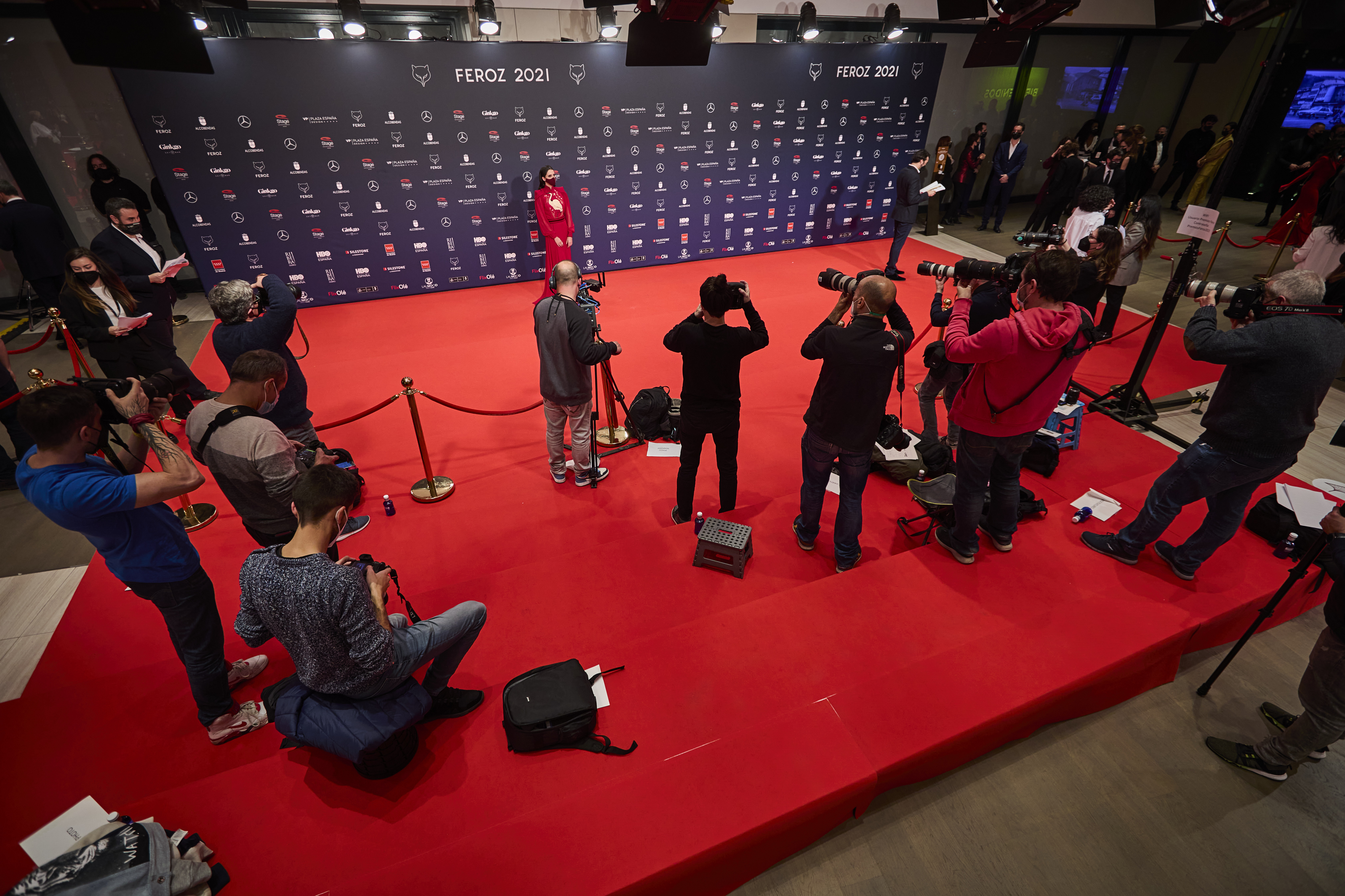 Backstage de los Premios Feroz, el pasado martes. Foto: Alberto Roldán - 