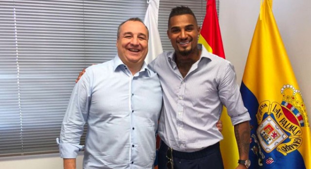 El presidente de Las Palmas afirma que Boateng renovará con el cuadro canario