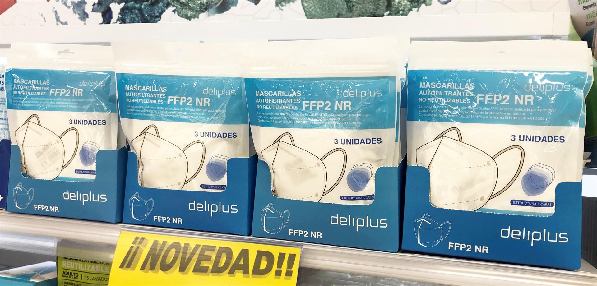 Mercadona inicia la venta de mascarillas FFP2 en sus supermercados