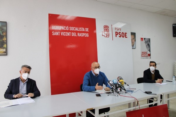 El PSPV da su respaldo al alcalde de San Vicente e indagará sobre la influencia de José Gadea en los 'sanchistas'