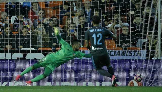 El Valencia CF iguala registro histórico de penaltis en contra