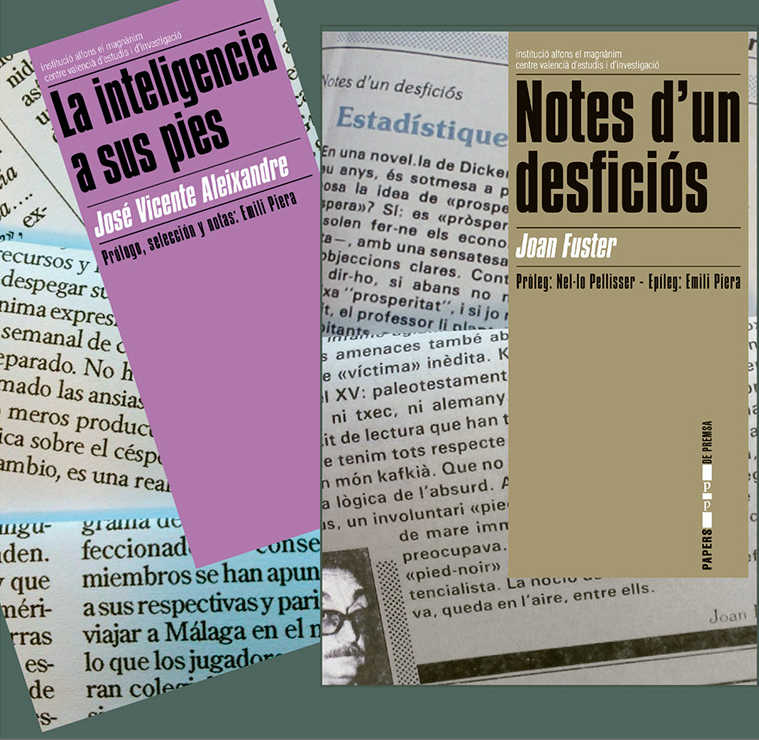 La col·lecció 'Papers de Premsa' de El Magnànim també tindrà obres de Fuster i d'Aleixandre