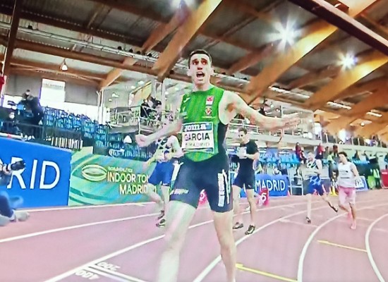 Mariano García logra la tercera mejor marca española de todos los tiempos en los 800 metros