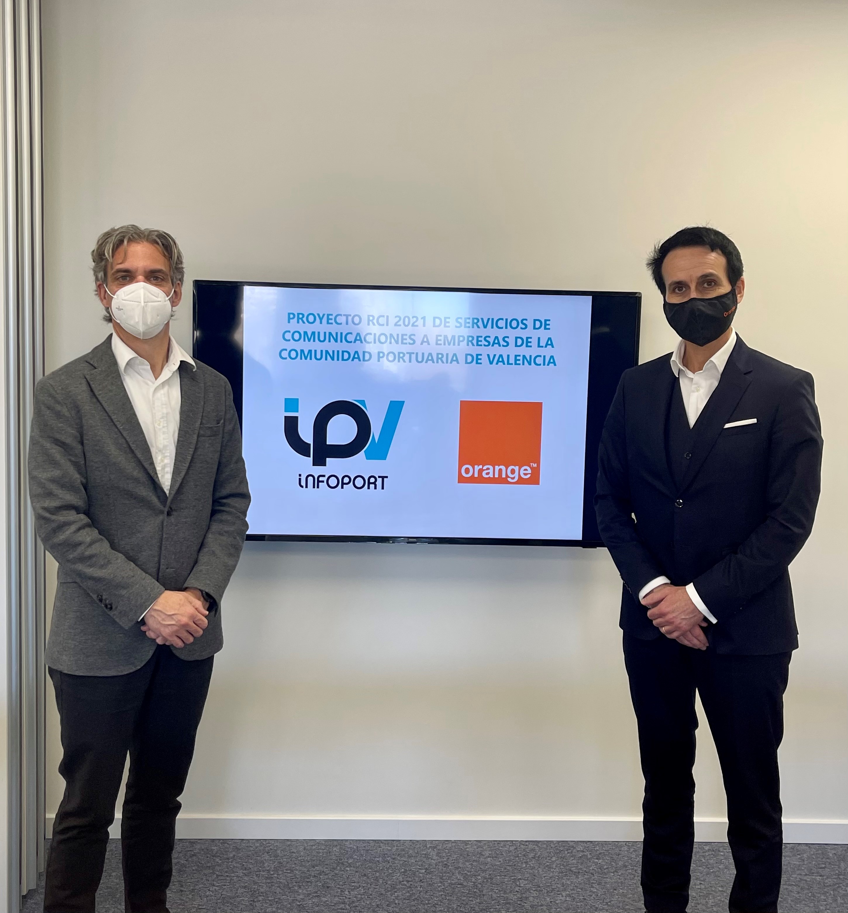 Jose Oliver, Director Gerente de Infoport y Sergio Riolobos, Director de Empresas en Orange - 