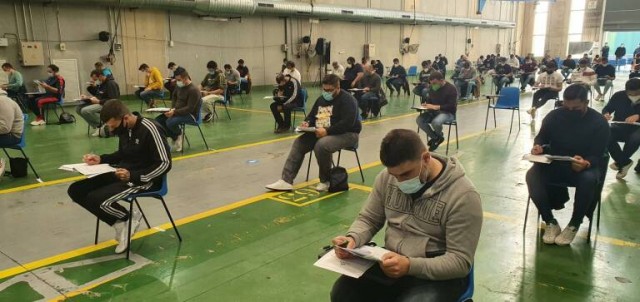 Medio centenar de candidatos retoman las pruebas prácticas en Navantia para las plazas de eléctricos