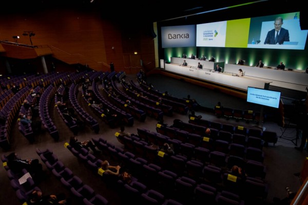 El consejo de administración de Bankia percibió un 25% menos durante 2020