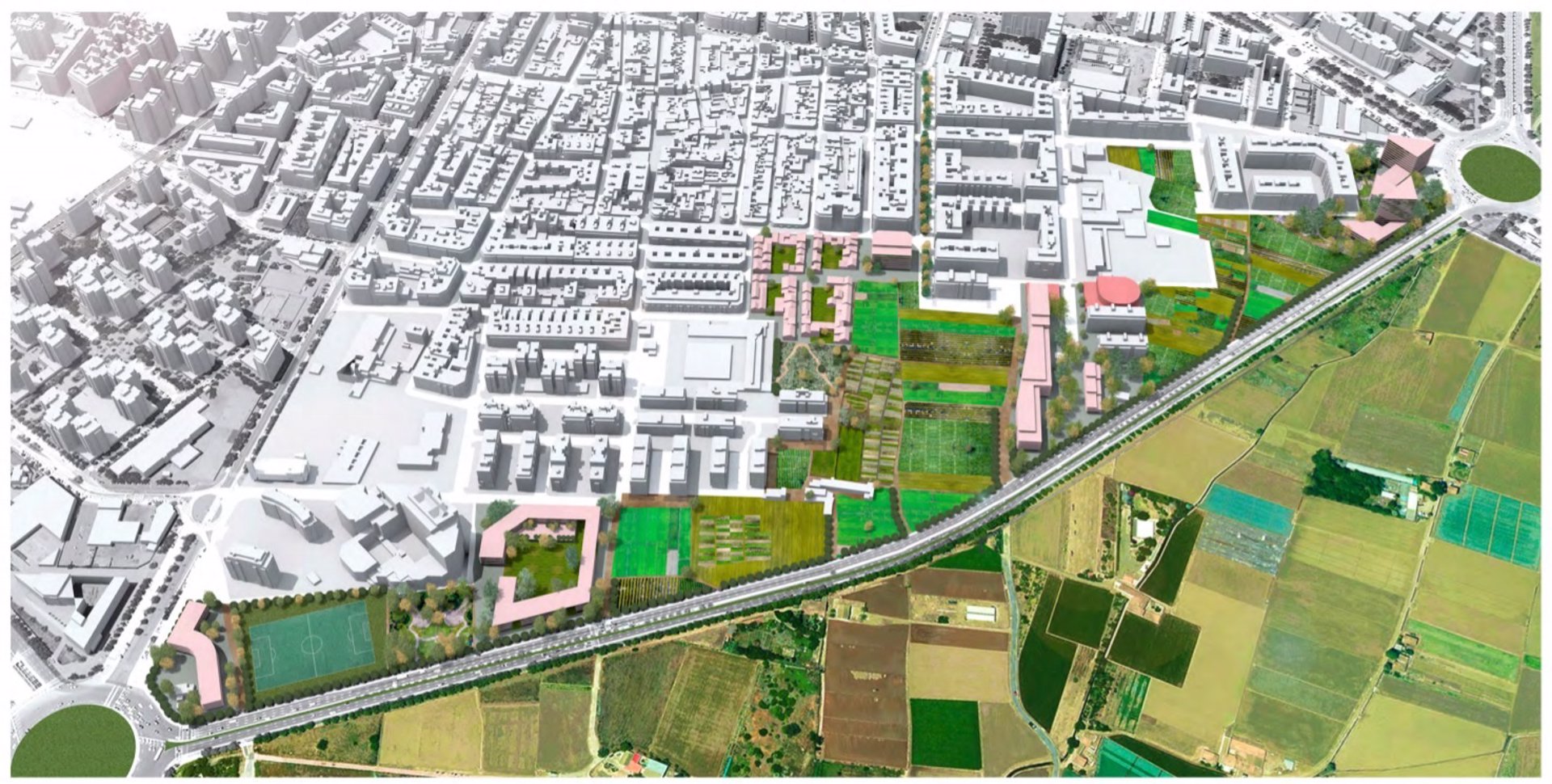 Imagen de la alternativa planteada por Compromís València para la revisión del PAI de Benimaclet. - 