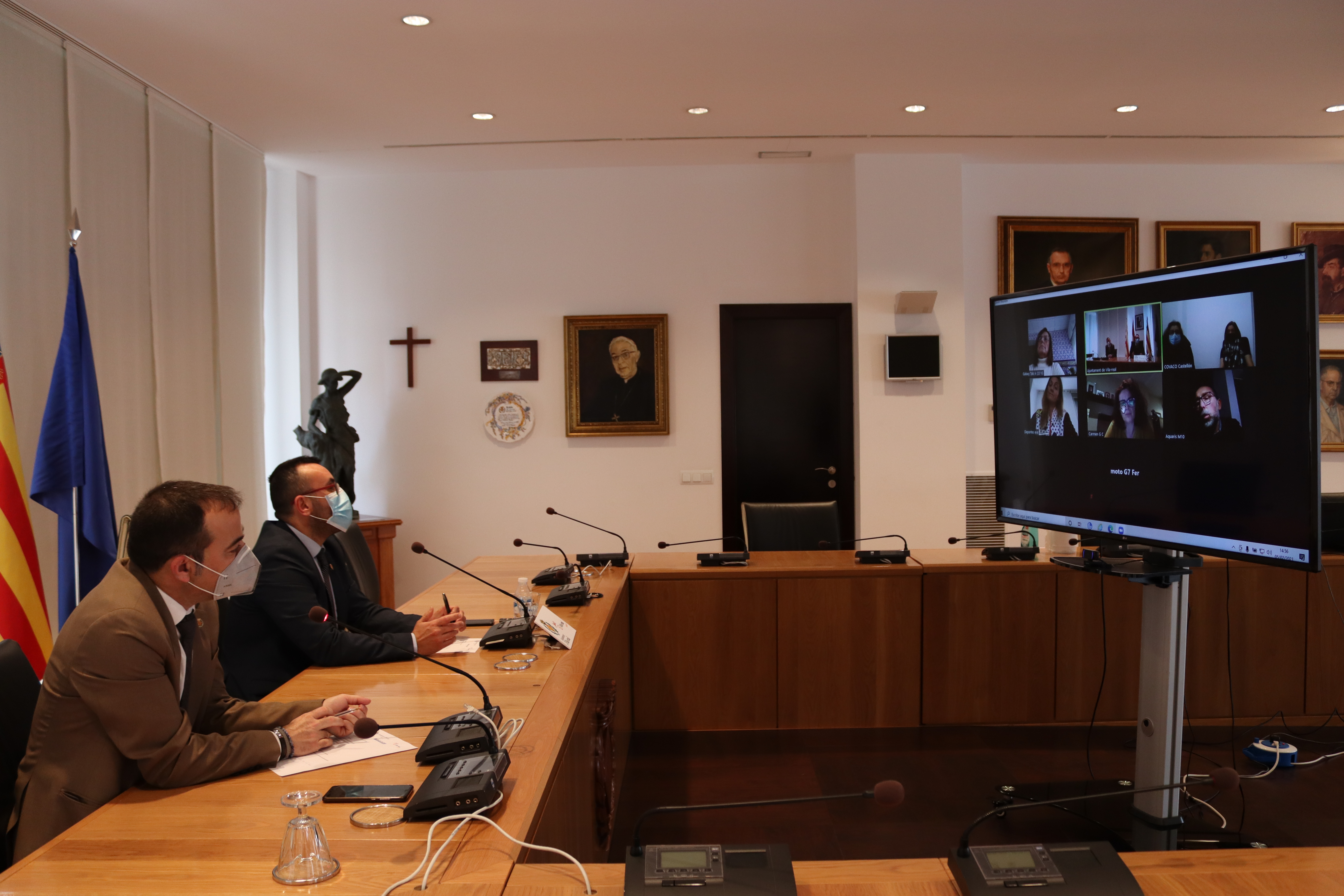 El Ayuntamiento de Vila-real aborda con Ucovi los efectos de la covid en el comercio y valora una línea de ayudas