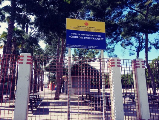 València inicia la reforma de la explanada central del Parque del Oeste