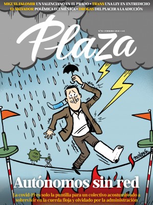 La situación límite de los autónomos, portada de la revista Plaza de febrero