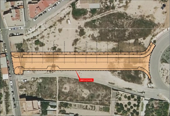 Un nuevo vial de prolongación de la Costera Norte mejorará la circulación de vehículos en La Ñora 