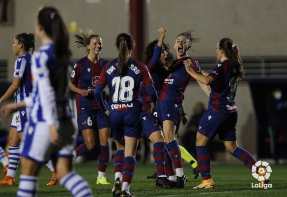 El Levante supera a la Real Sociedad y sostiene la segunda plaza