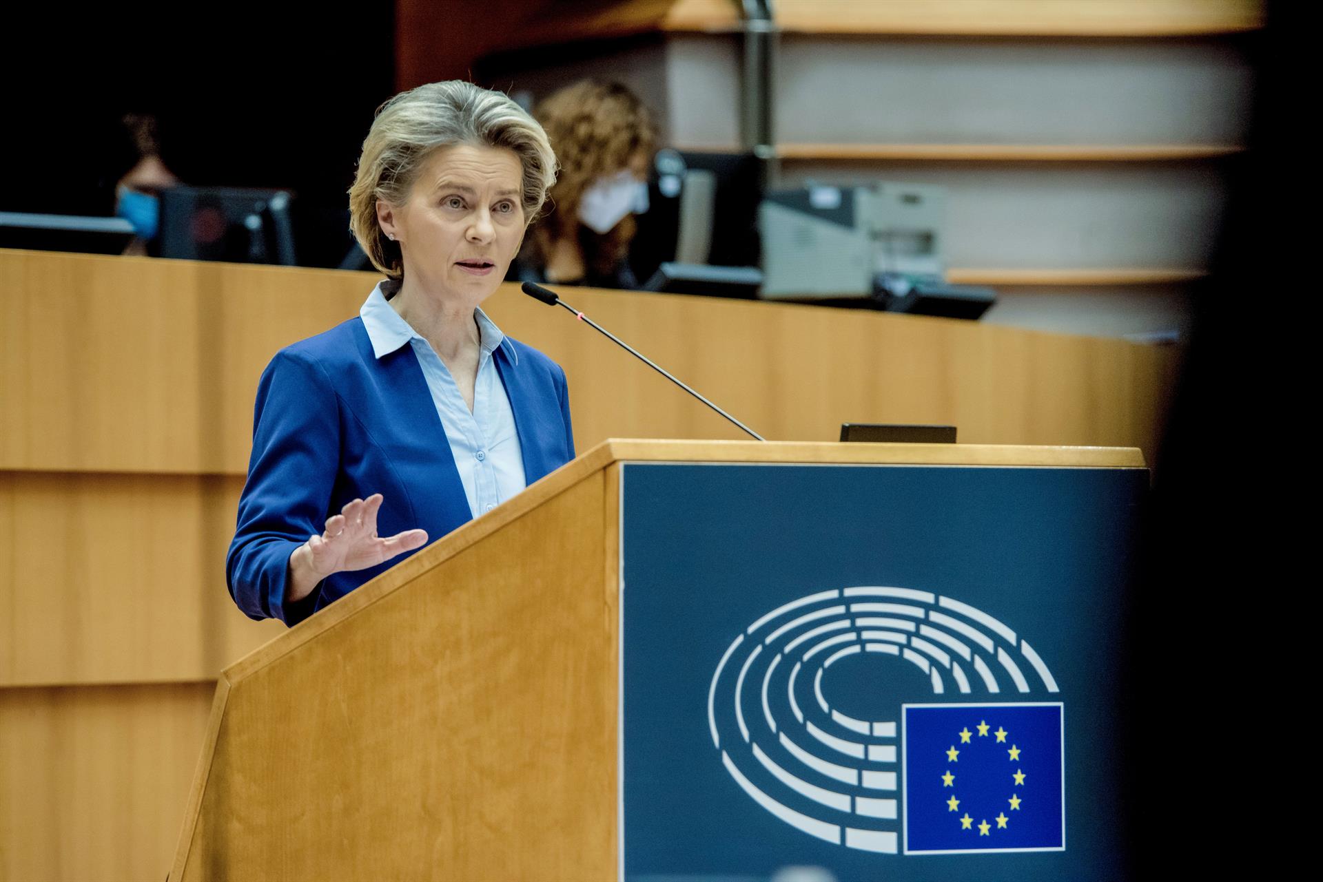  Von der Leyen Foto: ETIENNE ANSOTTE (EC-DPA) - 