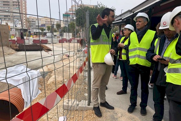 Cs pide un plan de obras para finalizar la primera fase de la avenida del Mediterráneo de Benidorm