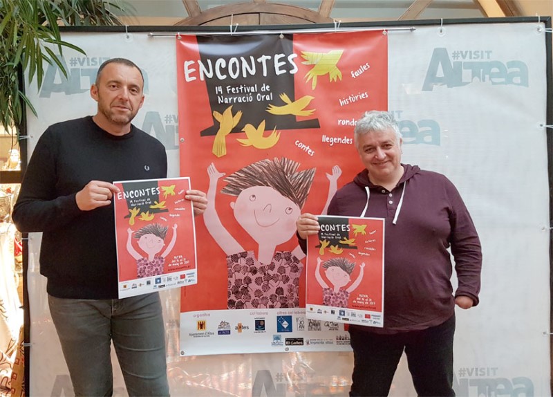 Blai Senabre i Diego Zaragozí en la presentació d'Encontes - 