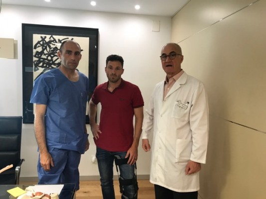 Albacar sufre una fractura en su rótula izquierda que le obligará a estar cinco meses de baja
