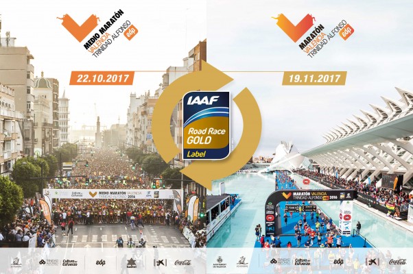 El Medio Maratón y el Maratón Valencia revalidan por segundo año la Etiqueta Oro de la IAAF
