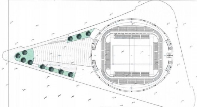 La modificación del PGOU de Elche para el Palacio de Deportes plantea un paseo peatonal y aparcamiento