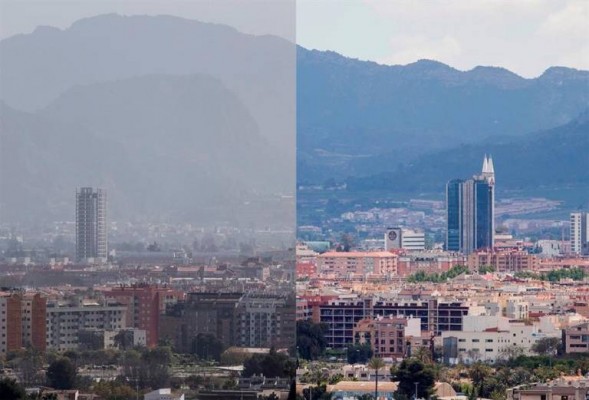 El parón por la pandemia reduce la contaminación en la Región y aumenta la conciencia ambiental