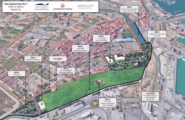El puerto de València aportará dos tercios del coste para el Parque de Desembocadura de Nazaret