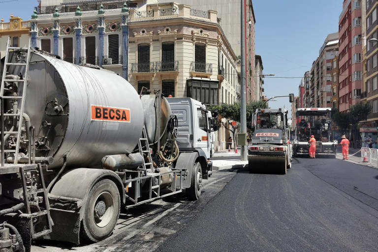 Becsa toma ventaja para la adjudicación del contrato de asfaltado de Castelló hasta 2024