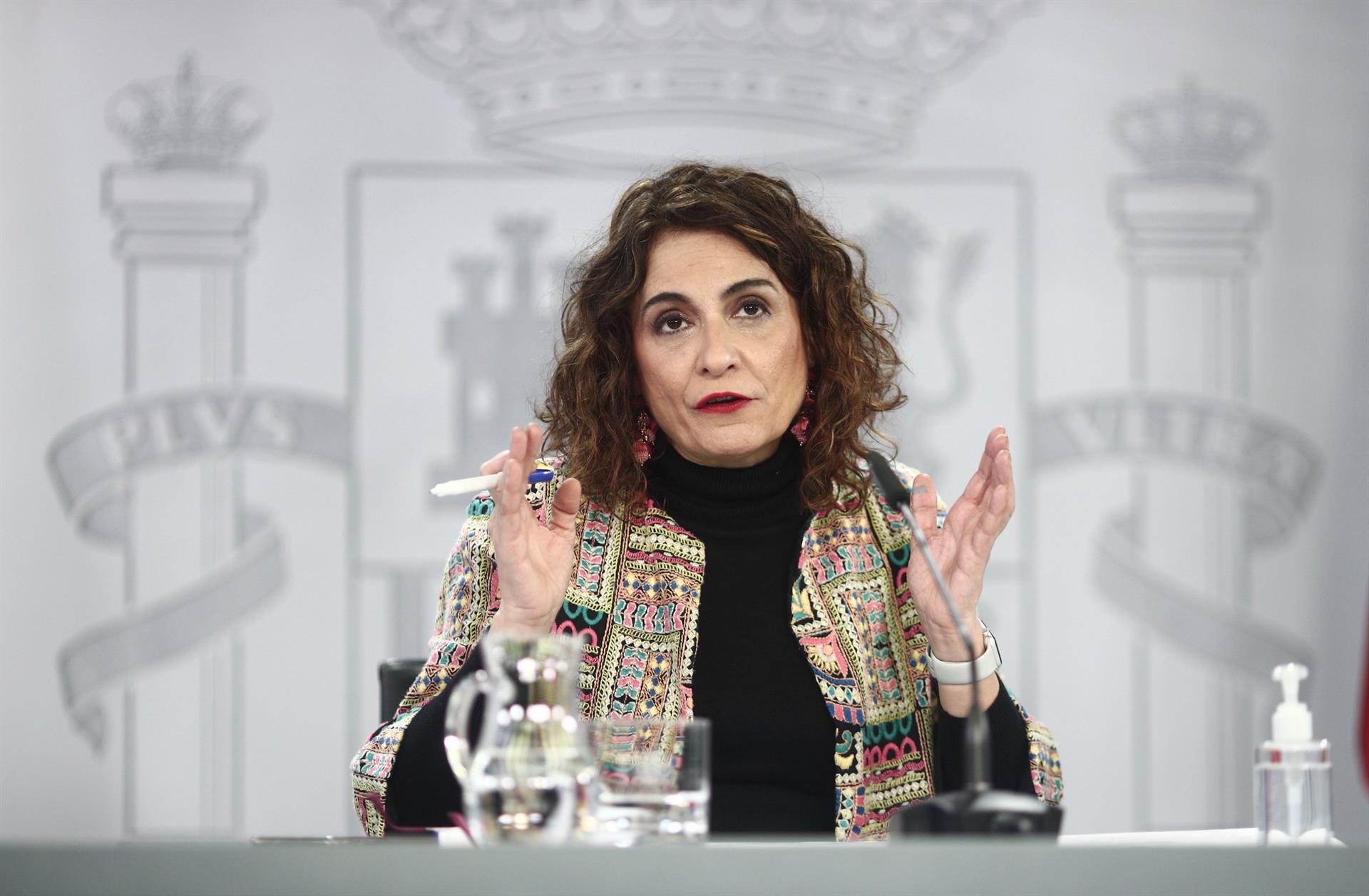 La ministra portavoz y de Hacienda, María Jesús Montero. Foto. E.PARRA (EUROPA PRESS) - 