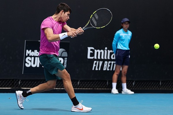 Alcaraz, tras la retirada de Balazs, tiene en Goffin al mayor escollo de su carrera