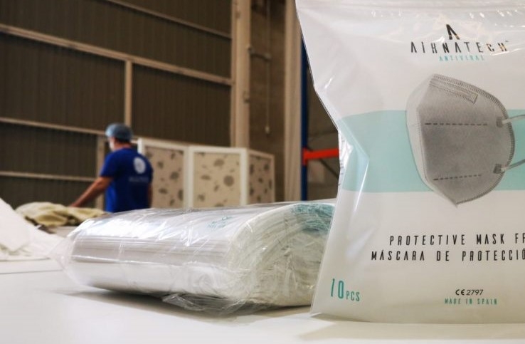 La castellonense Airnatech, el mayor fabricante de mascarillas FFP2 de España con 360.000 diarias
