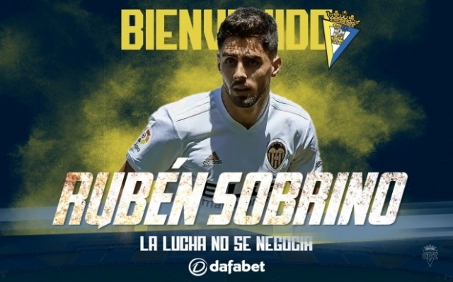 Rubén Sobrino, cedido al Cádiz