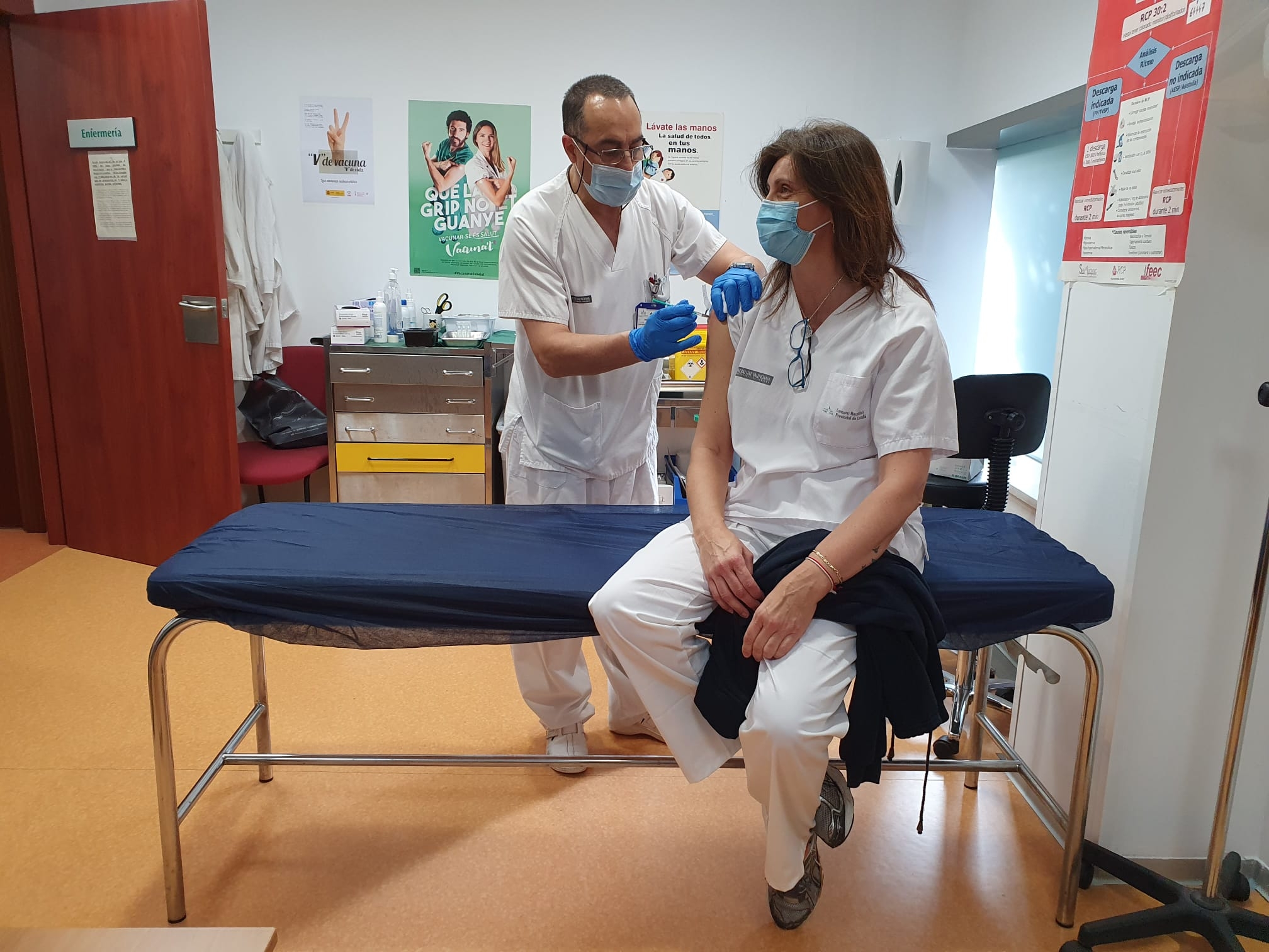 Vacunación en el Hospital Provincial de Castellón - 