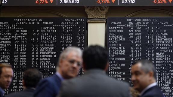 El Ibex 35 coge velocidad a media sesión confiando en Draghi
