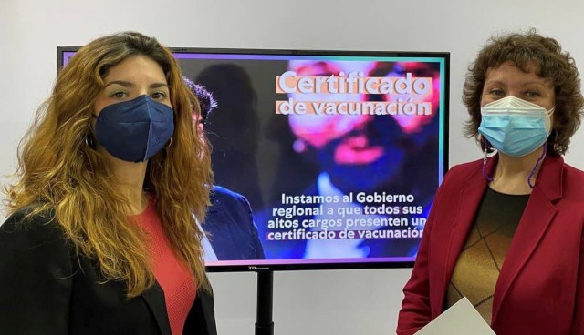 Podemos pide a los cargos públicos que muestren su 'cartilla' de vacunación de forma voluntaria y sin 
