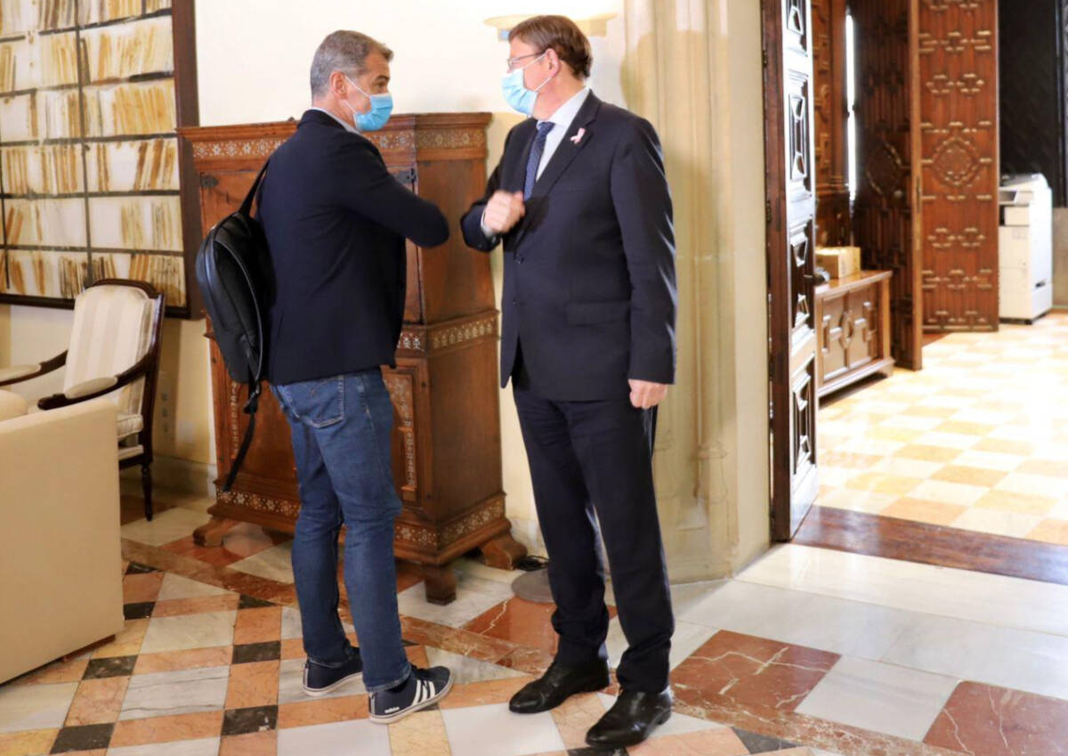 Cantó y Puig, en una de sus últimas reuniones en el Palau. Foto: Cs - 
