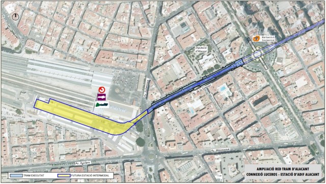 El Consell 'empuja' a Fomento con la estación del tranvía en Renfe para concretar la intermodal
