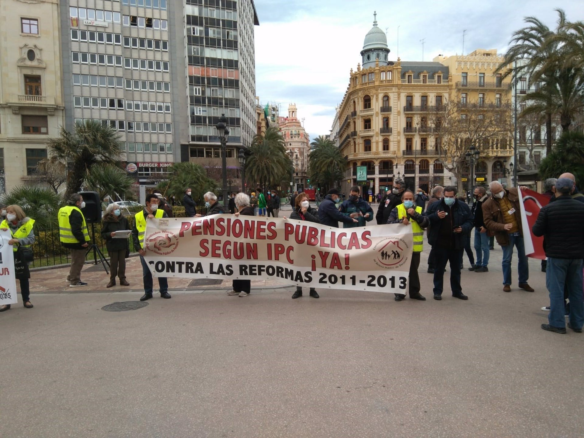 Pensionistas defienden un sistema público 