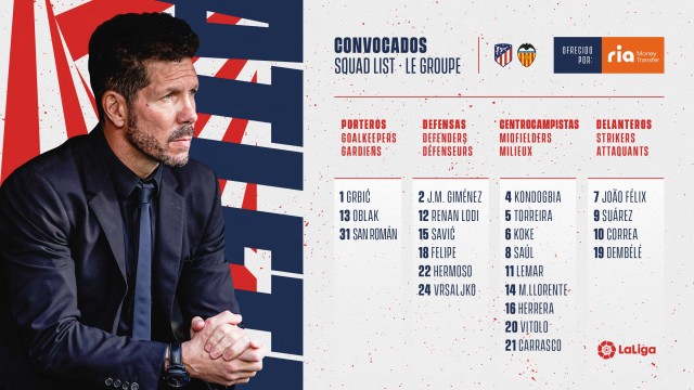 Simeone recupera a Hermoso, Herrera y Koke ante el Valencia
