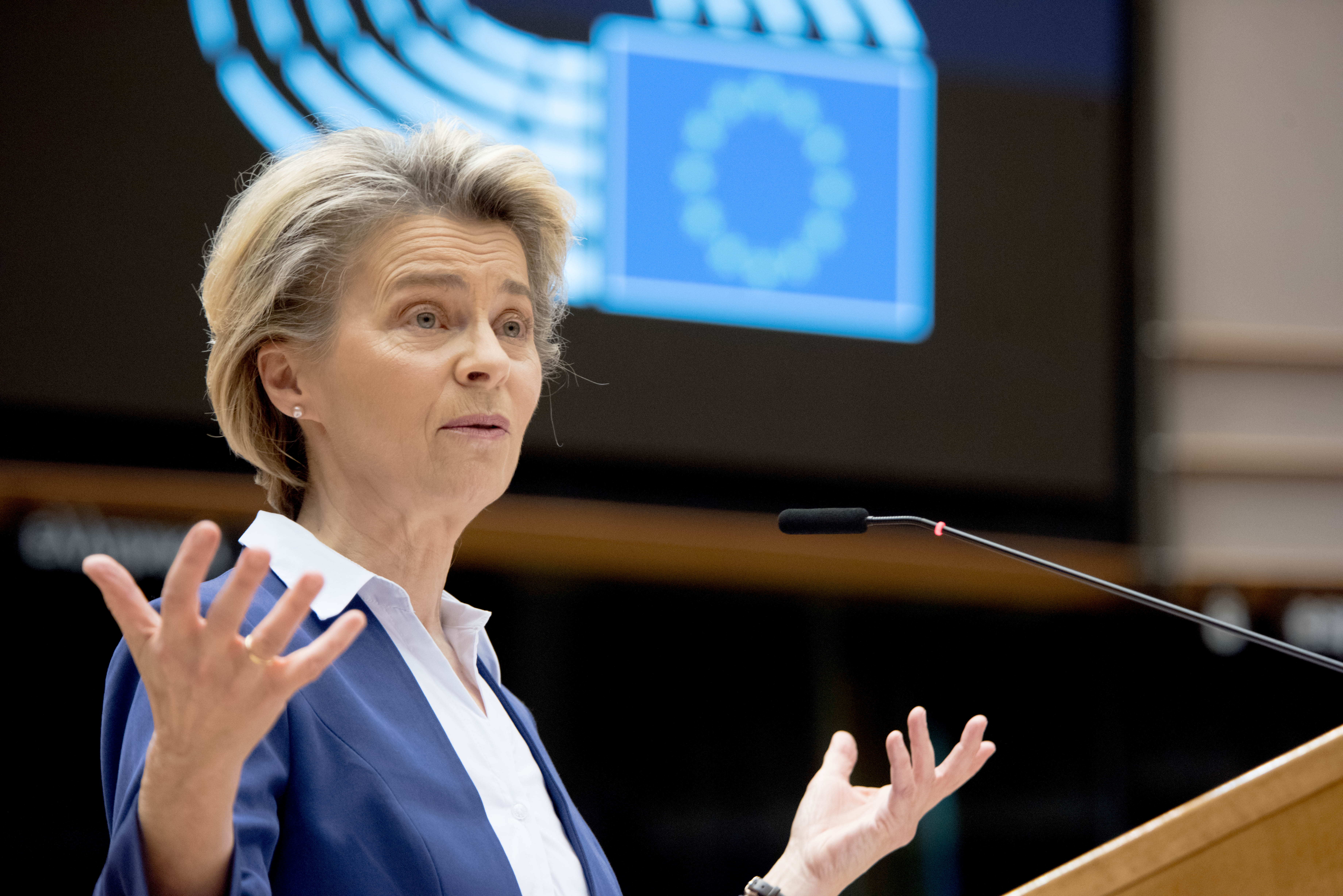 Ursula von der Leyen. Foto: Etienne Ansotte / European Commiss / DPA - 