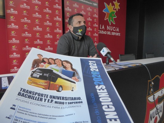 La Nucía amplía la Subvención de Transporte a Bachiller y FP Grado medio
