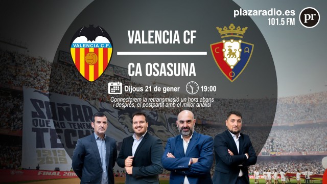 Sigue en directo el Valencia CF - CA Osasuna