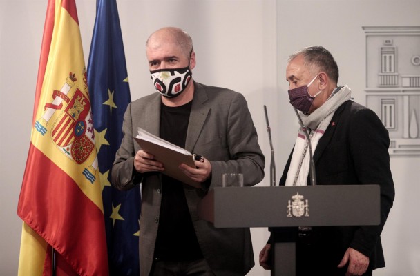  CCOO y UGT se manifestarán el 11 de febrero para pedir subir el SMI y derogar la reforma laboral