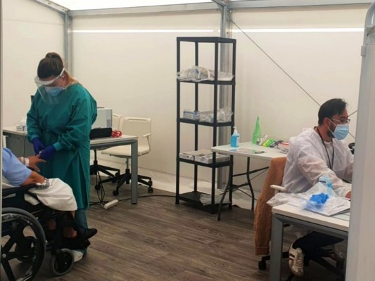 El General de Alicante agota el espacio y empieza a usar los quirófanos y el hospital de campaña