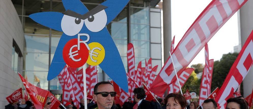 Trabajadores y sindicatos protestan en una imagen de archivo - 