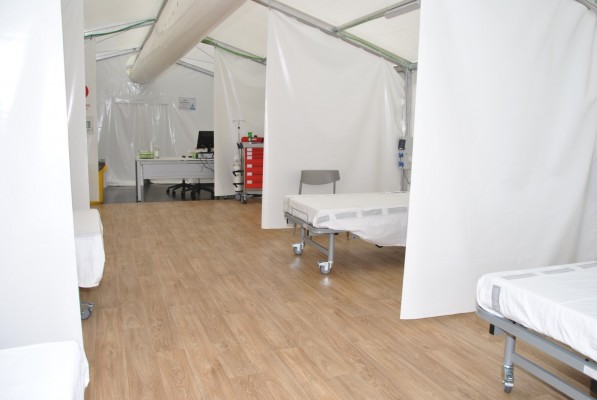 El General ya utiliza el hospital de campaña para usos covid con el preingreso de pacientes