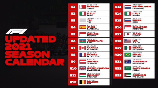 La Fórmula 1 revisa su calendario y el Mundial comenzará el 28 de marzo en Baréin