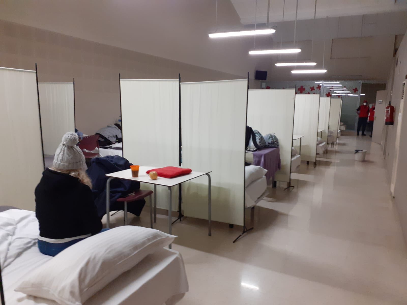 Los albergues se llenan de personas sin hogar durante la ola de frío