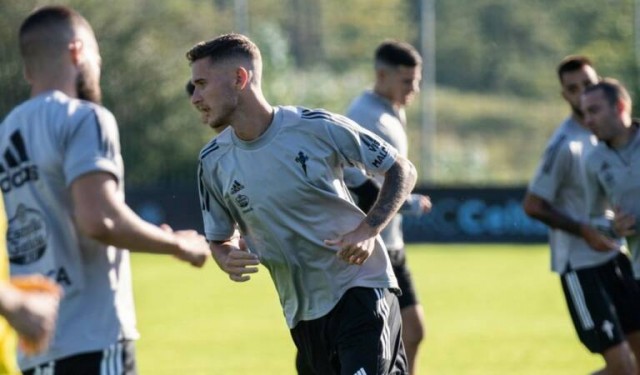  Jorge Sáenz vuelve a entrenar parcialmente con el Celta